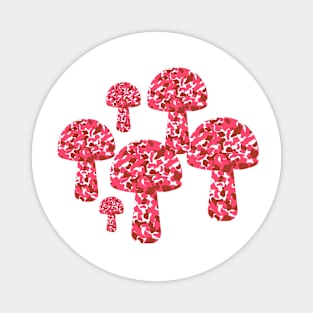 Terracotta spotted mushrooms Magnet